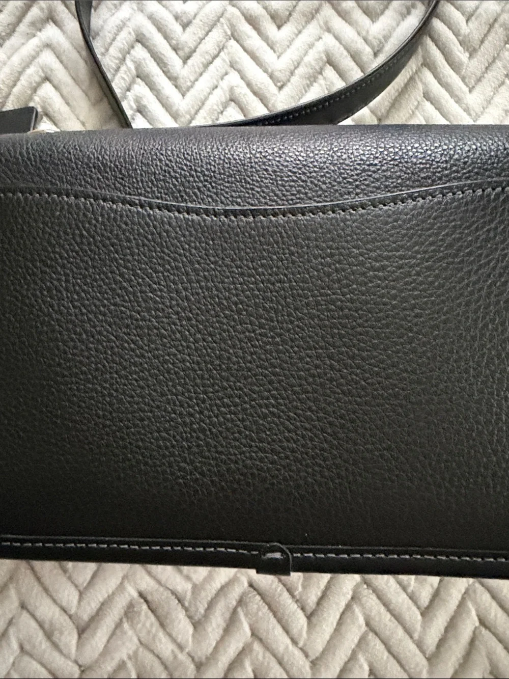 Coach Black Leather Crossbody with Gold Hardware and Cardholder